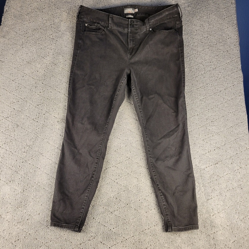 Torrid Jeans Womens‎ 22 Black Jegging Super Soft High Rise Dark Wash Slimming